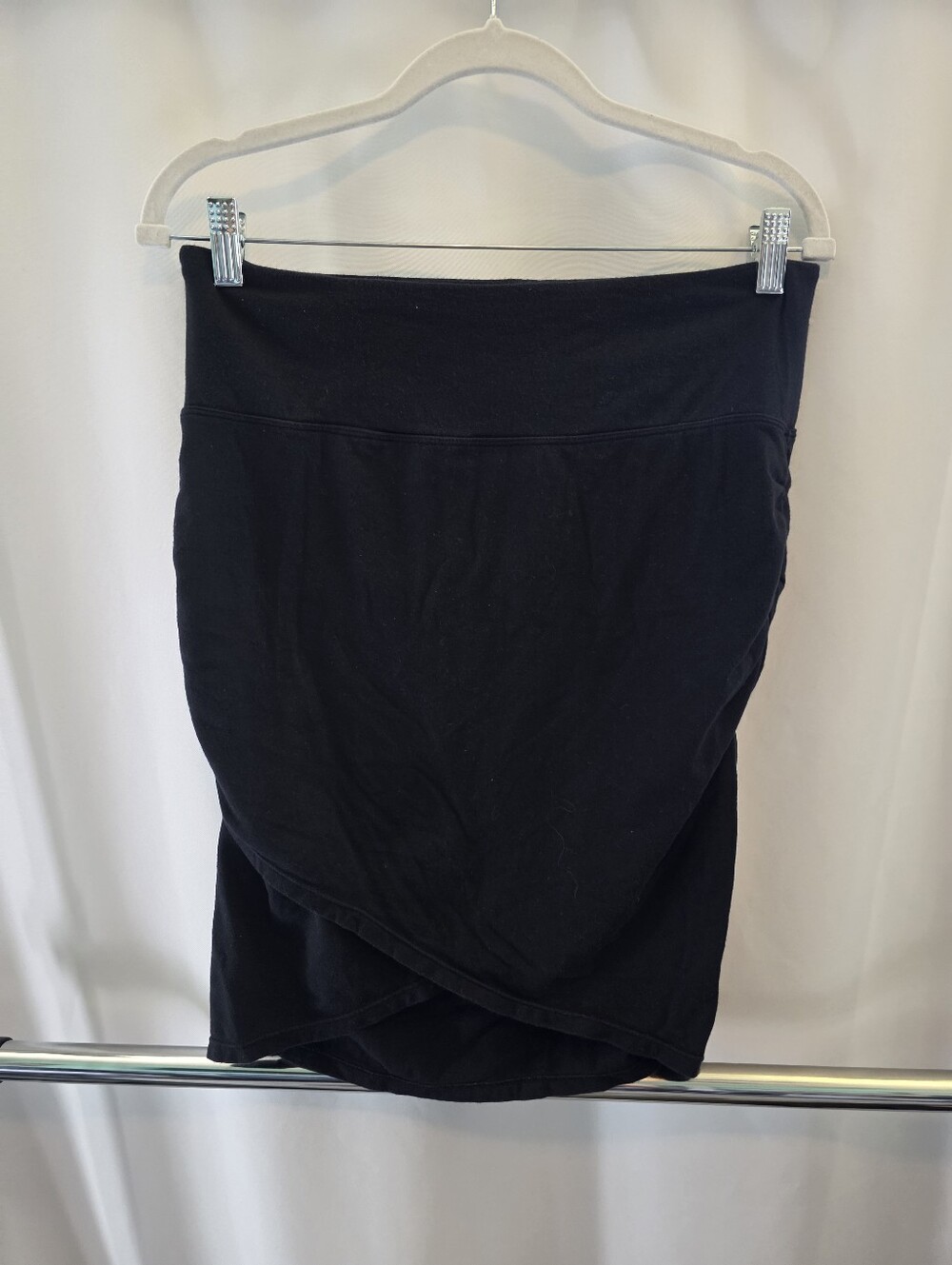 Athleta Black Asymmetrical Wrap Skirt